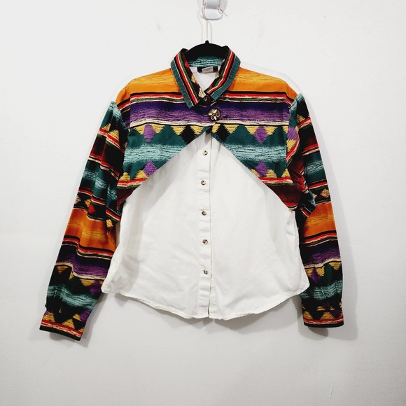 Vintage Roughrider Maxi Skirt Set Aztec Western Wear USA 90s M/L - Picture 2 of 16